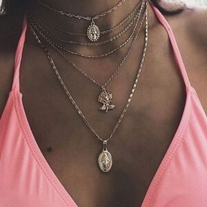 3/$30 💛 Multi Layered Charm Necklace